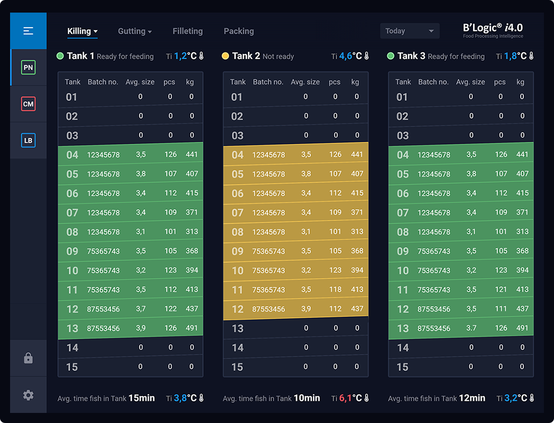 BAADER B'Logic App mockup screen 1