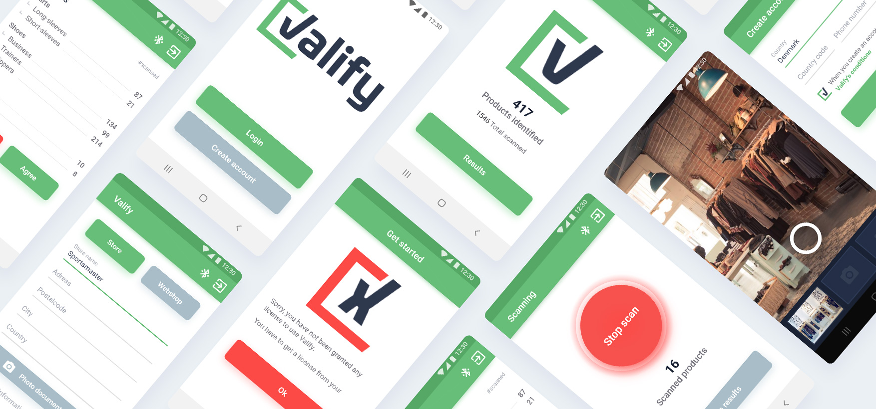 Valify app mockup